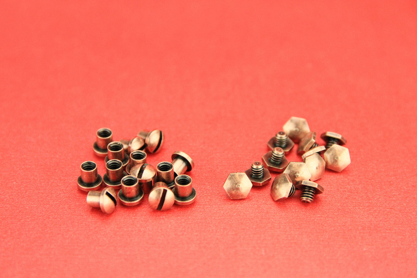 0/3 MADE in EUROPE leather cord screw 4 sets, hexagonal screw sets (PF300611) qty4