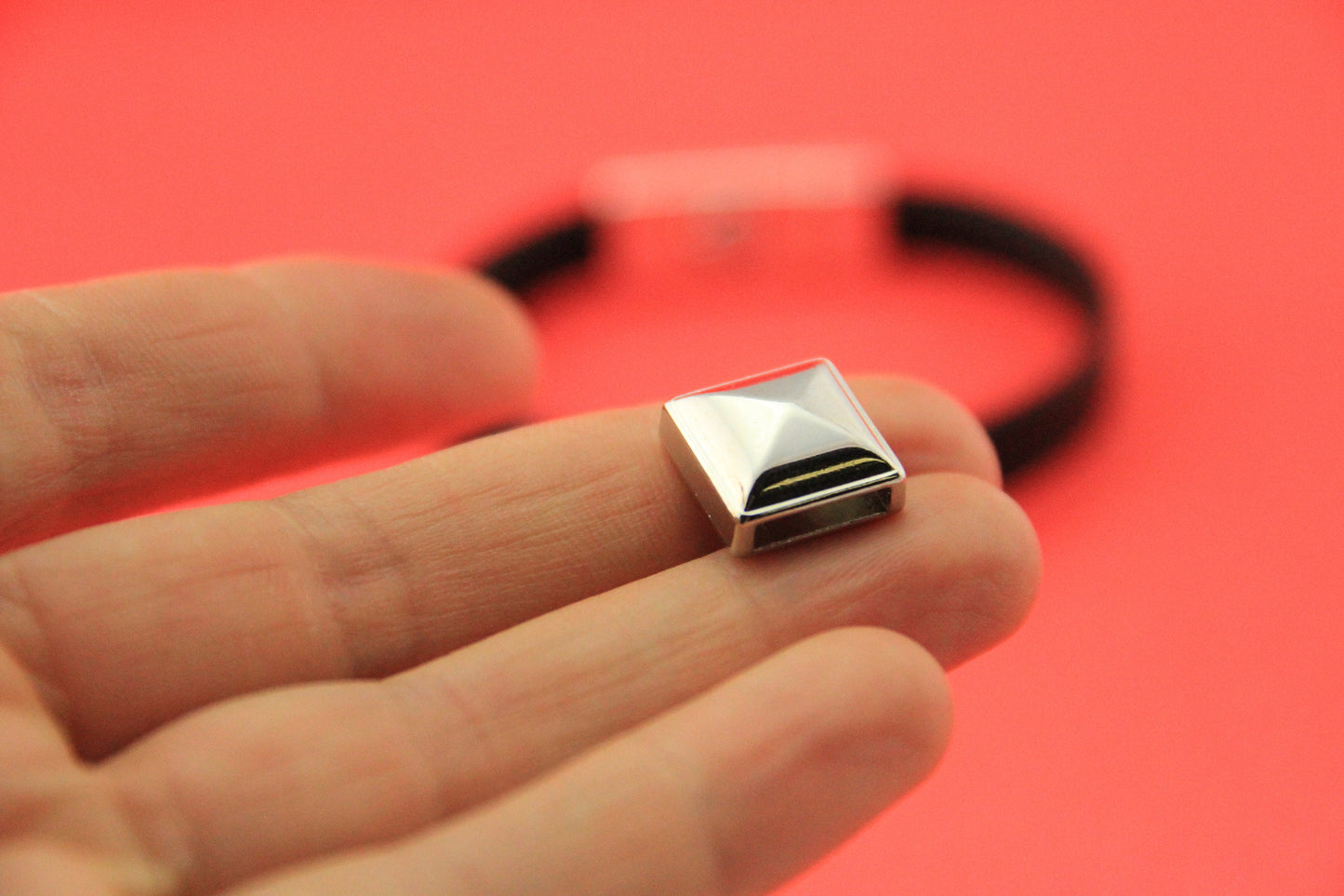FS0478>>MADE in EUROPE 10mm square sliders, 10mm flat cord sliders (ablz236)
