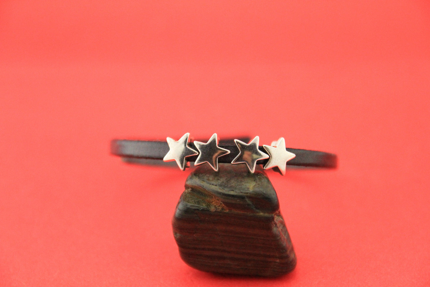 FS0480>> MADE in EU zamak star sliders, 4 sliders for 5mm flat leather cord, 5mm cord star sliders (ablz238) Qty4