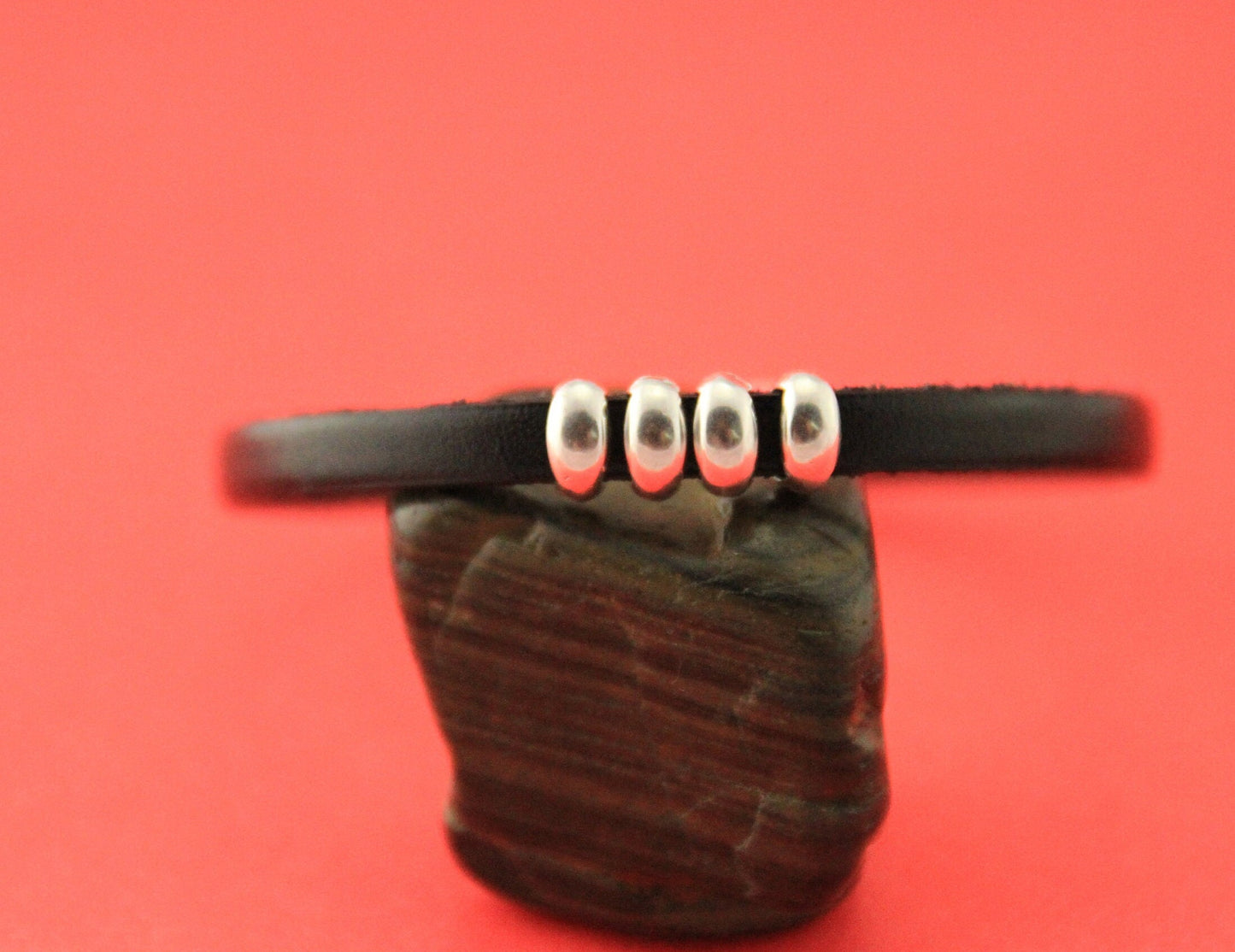 FS0496>>MADE in EUROPE 4 zamak sliders for 5mm cord, flat cord slider, zamak bar slider qty4