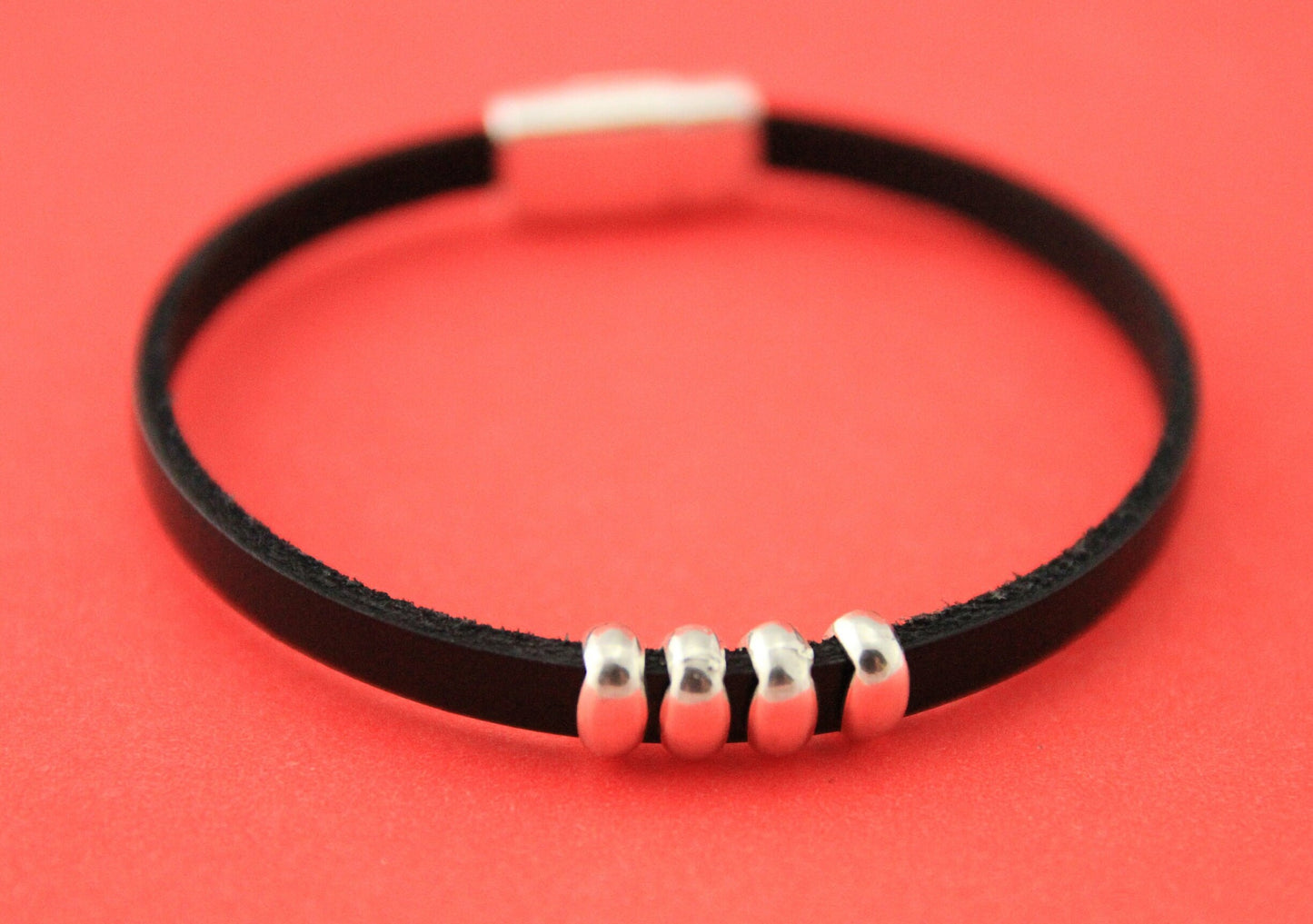 FS0496>>MADE in EUROPE 4 zamak sliders for 5mm cord, flat cord slider, zamak bar slider qty4