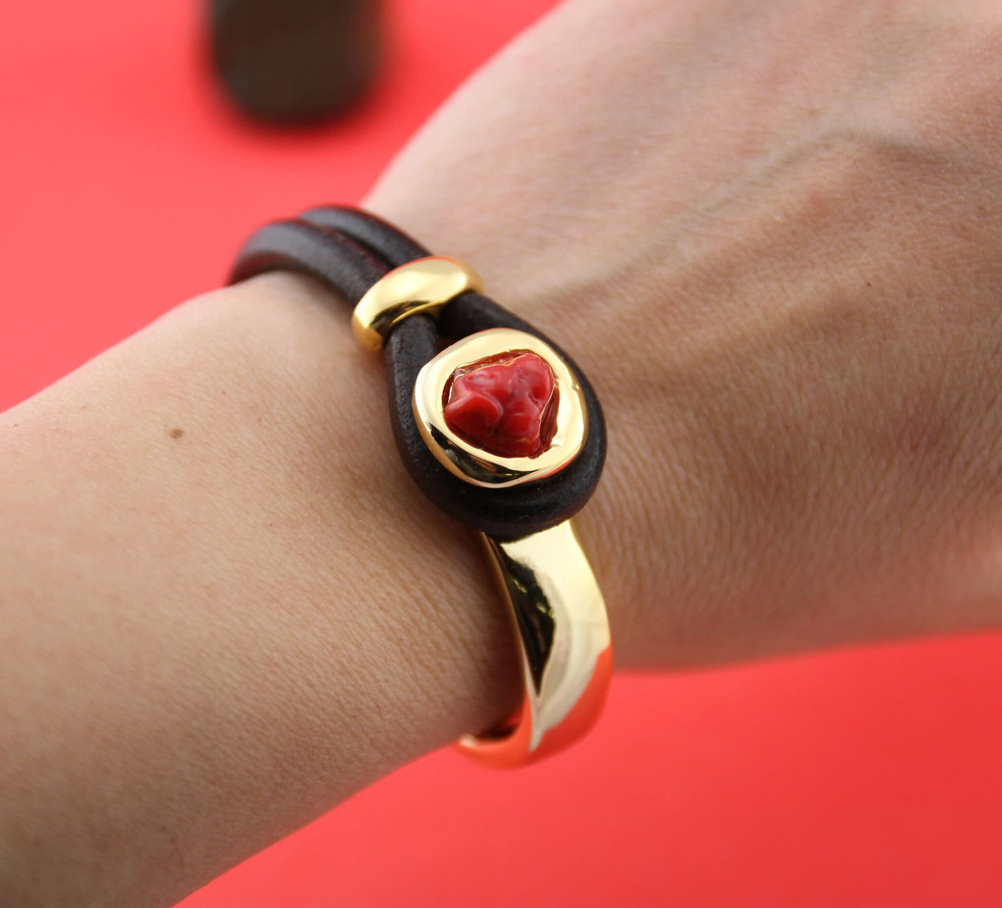 B0095>>MADE in EUROPE gold zamak half bracelet with loop maker finding, set of shiny gold half bracelet and loop maker (ablz242)qty1
