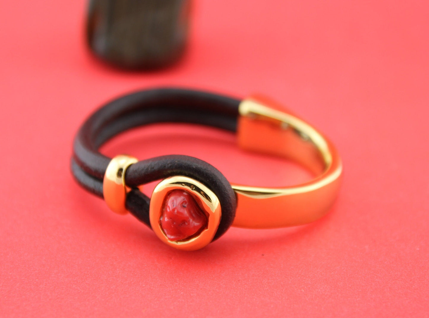 B0095>>MADE in EUROPE gold zamak half bracelet with loop maker finding, set of shiny gold half bracelet and loop maker (ablz242)qty1