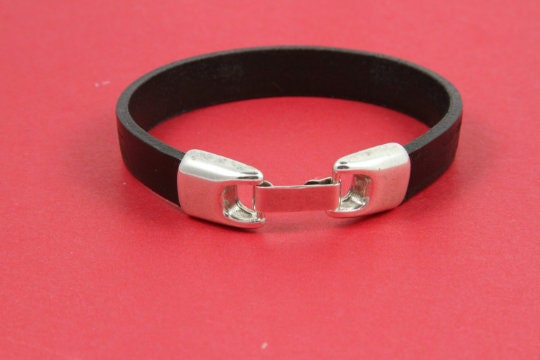 FC0361>> MADE in EUROPE zamak snap clasp, 12mm flat cord clasp flat cord snap clasp, Qty1
