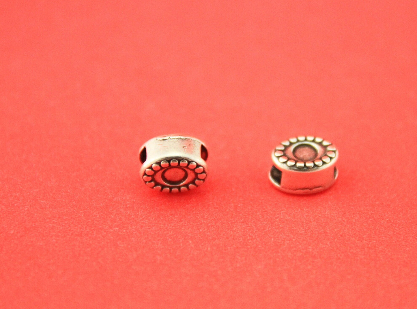 FS0512>>MADE IN EUROPE 4 zamak oval sliders, 4x2mm zamak sliders(ablz250) Qty4