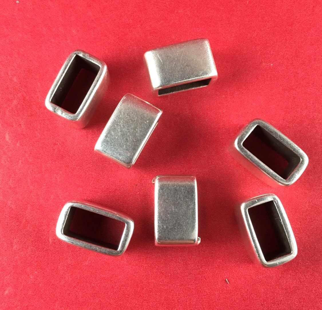 RS0154>> MADE in EUROPE 4 zamak sliders, two strand slider, 5mm cords separator, round cord slider, 5mm cord slider Qty4
