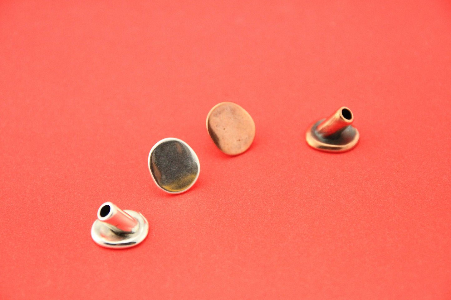 RC0180>>MADE in EUROPE 2 zamak button clasps, plain button clasp (NG0812) Qty2