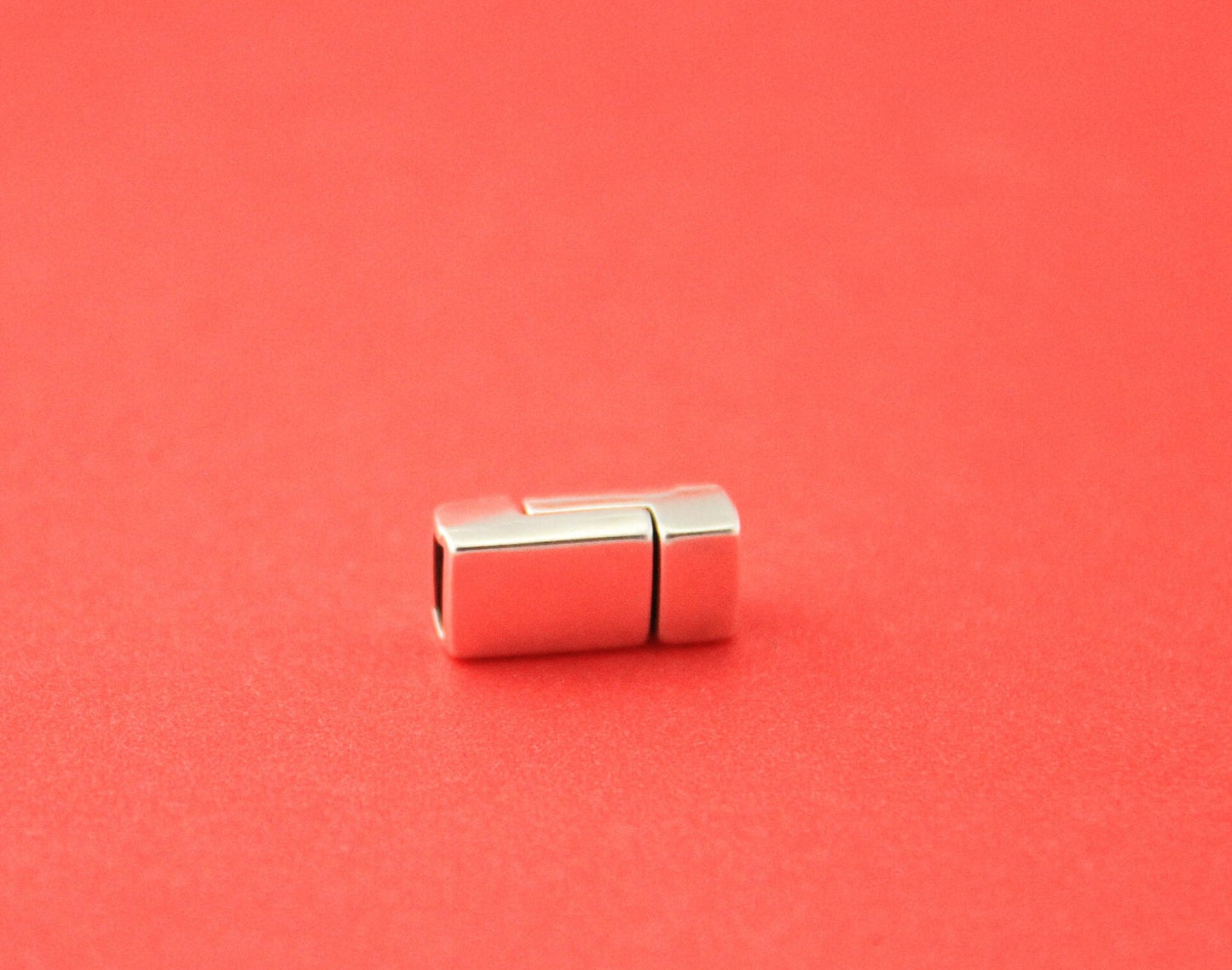 FC0358>>MADE in EUROPE zamak flat 6mm cord  clasp, zamak clasp, 6mm flat cord clasp (13290) Qty1