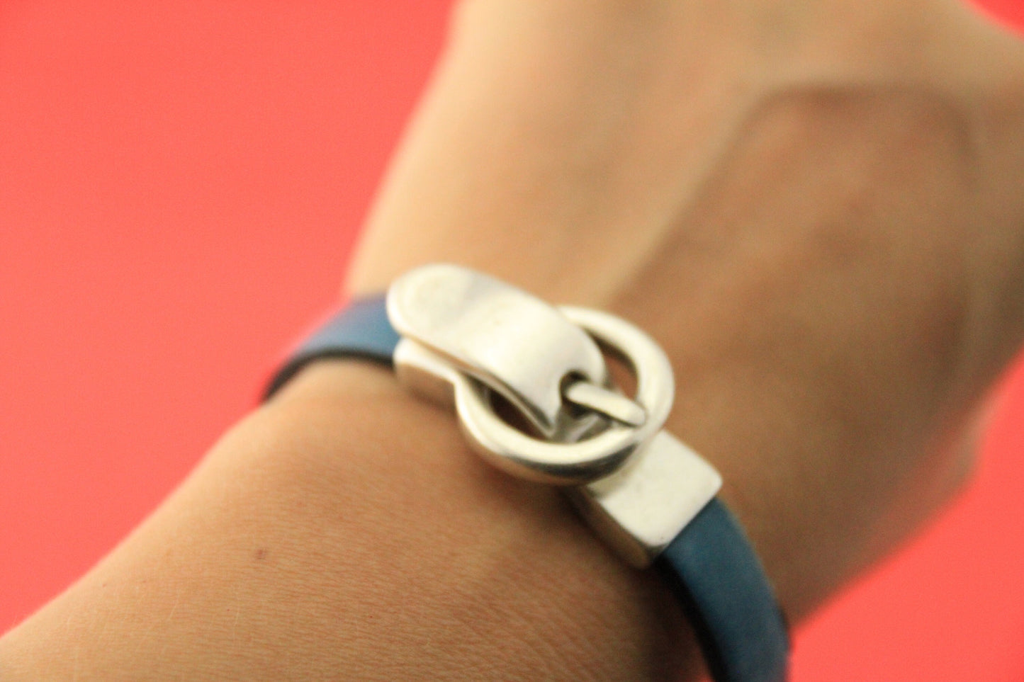 FC0360>>MADE in EUROPE zamak buckle clasp, silver buckle clasp, flat 10mm cord buckle clasp qty1