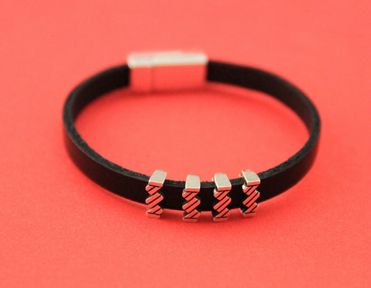 FS0504>>MADE in EUROPE 4 zamak sliders for 6mm cord, flat cord sliders, zamak flat cord slider qty4