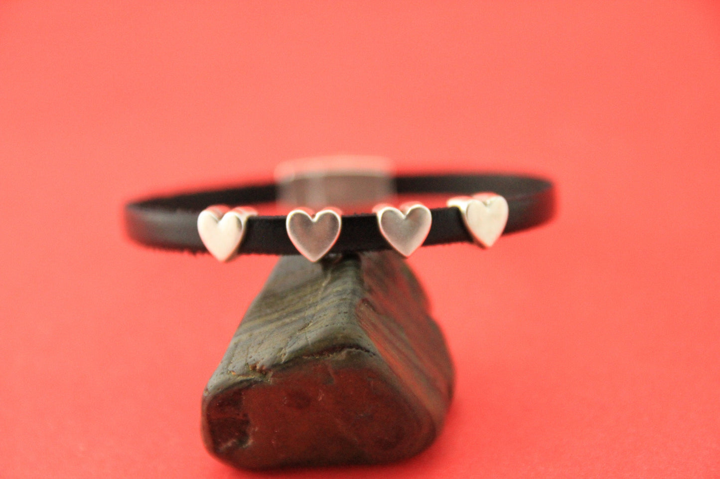 FS0505>>MADE in EUROPE 4 zamak heart crimp- sliders for 5mm cord, flat cord heart  slider, silver heart slider qty4
