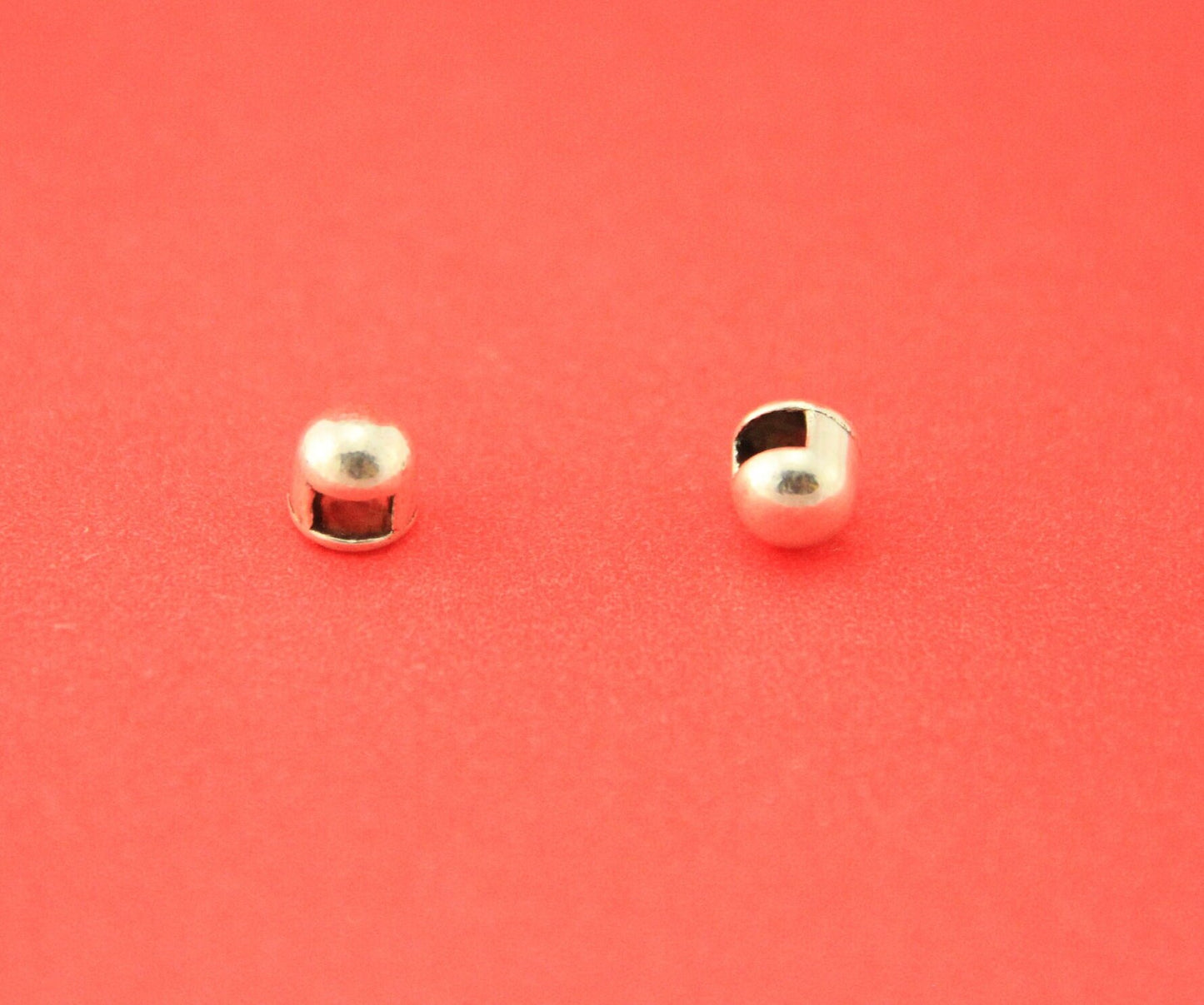 FS0511>>MADE IN EUROPE 4 zamak round sliders, 3.5x2mm sliders, 3mm, silver round sliders(ablz245) Qty4