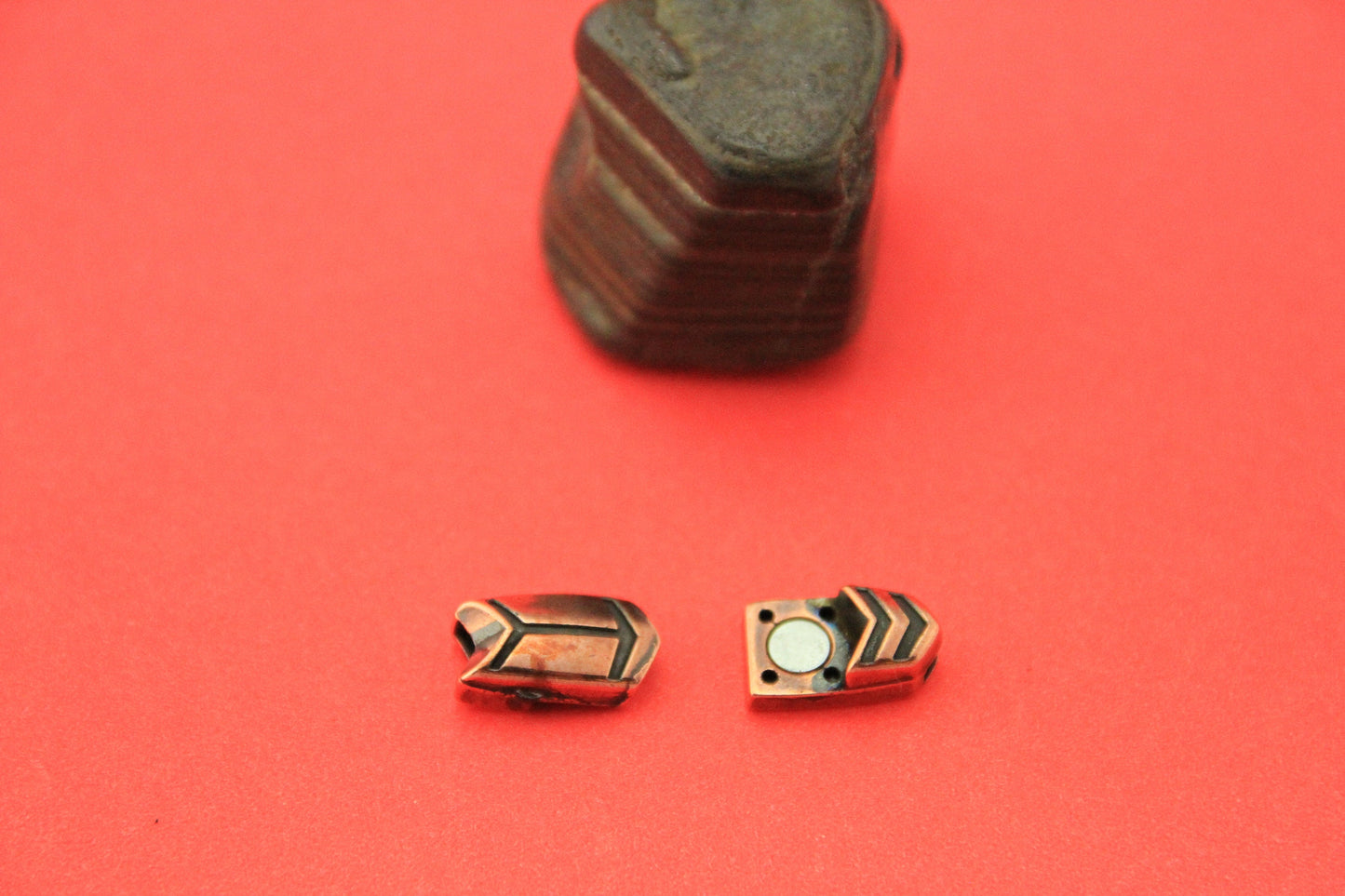 FC0250>> MADE in EUROPE zamak clasp for 5mm flat leather cord, flat cord clasp, 5mm cord clasp, zamak clasp Qty1