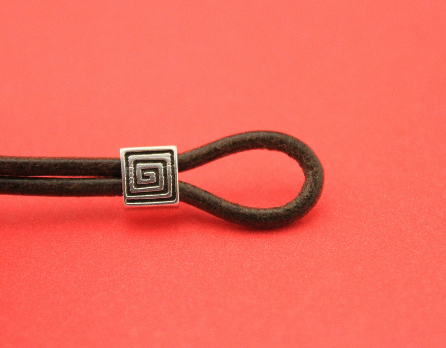 FS0515>>MADE IN EUROPE 2 zamak 6x3mm sliders, 3mm cord sliders, 3mm double round cord sliders (PF7240)Qty2