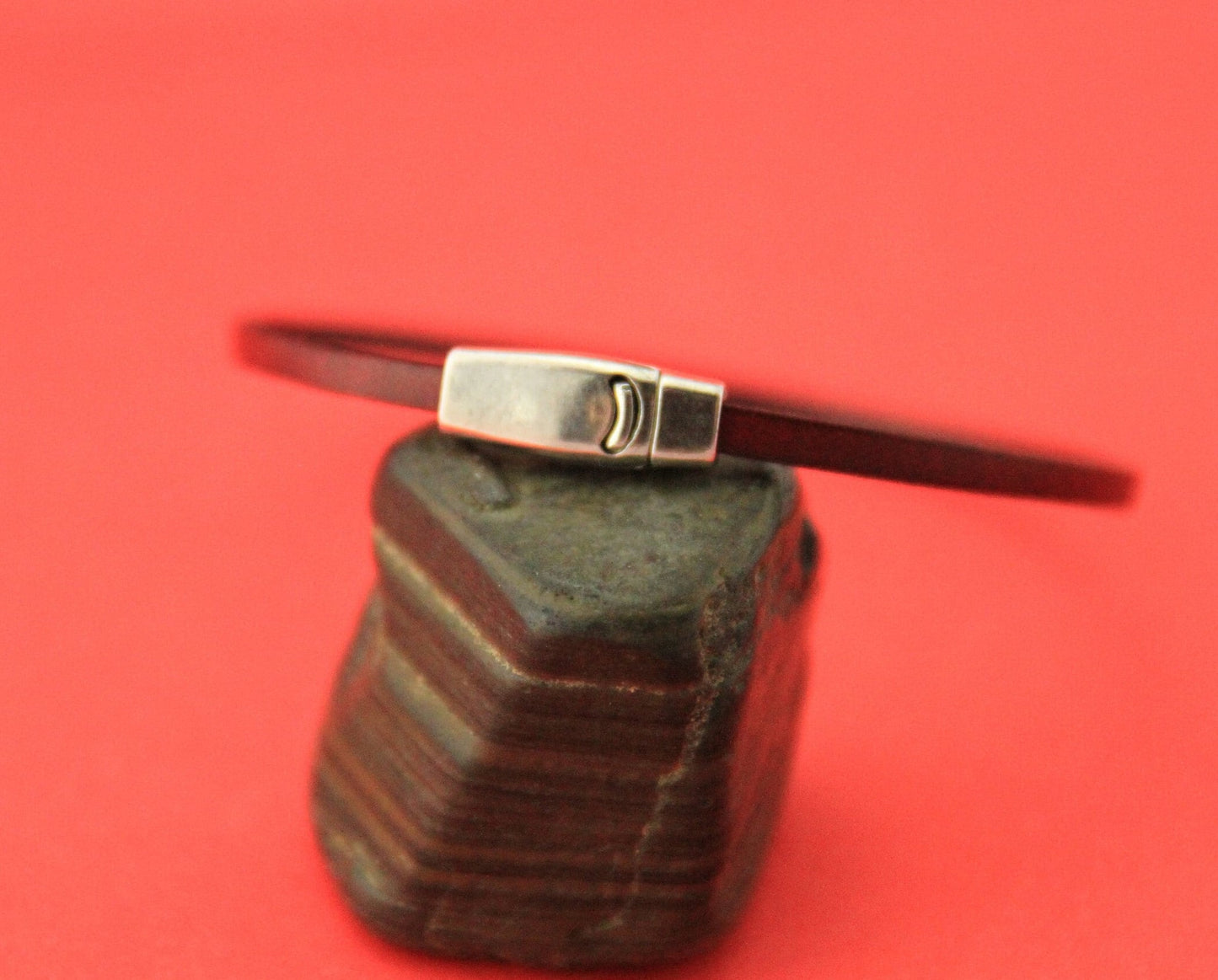 FC0137>>MADE in EUROPE zamak flat cord clasp, zamak clasp, 3mm flat cord  clasp Qty1