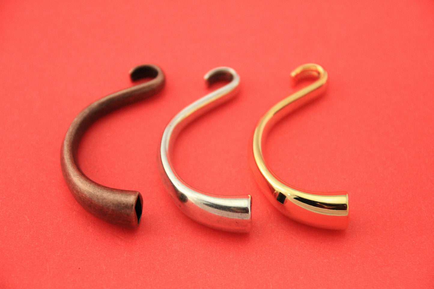 B0010>>MADE in EUROPE zamak half bracelet, hook half bracelet qty1