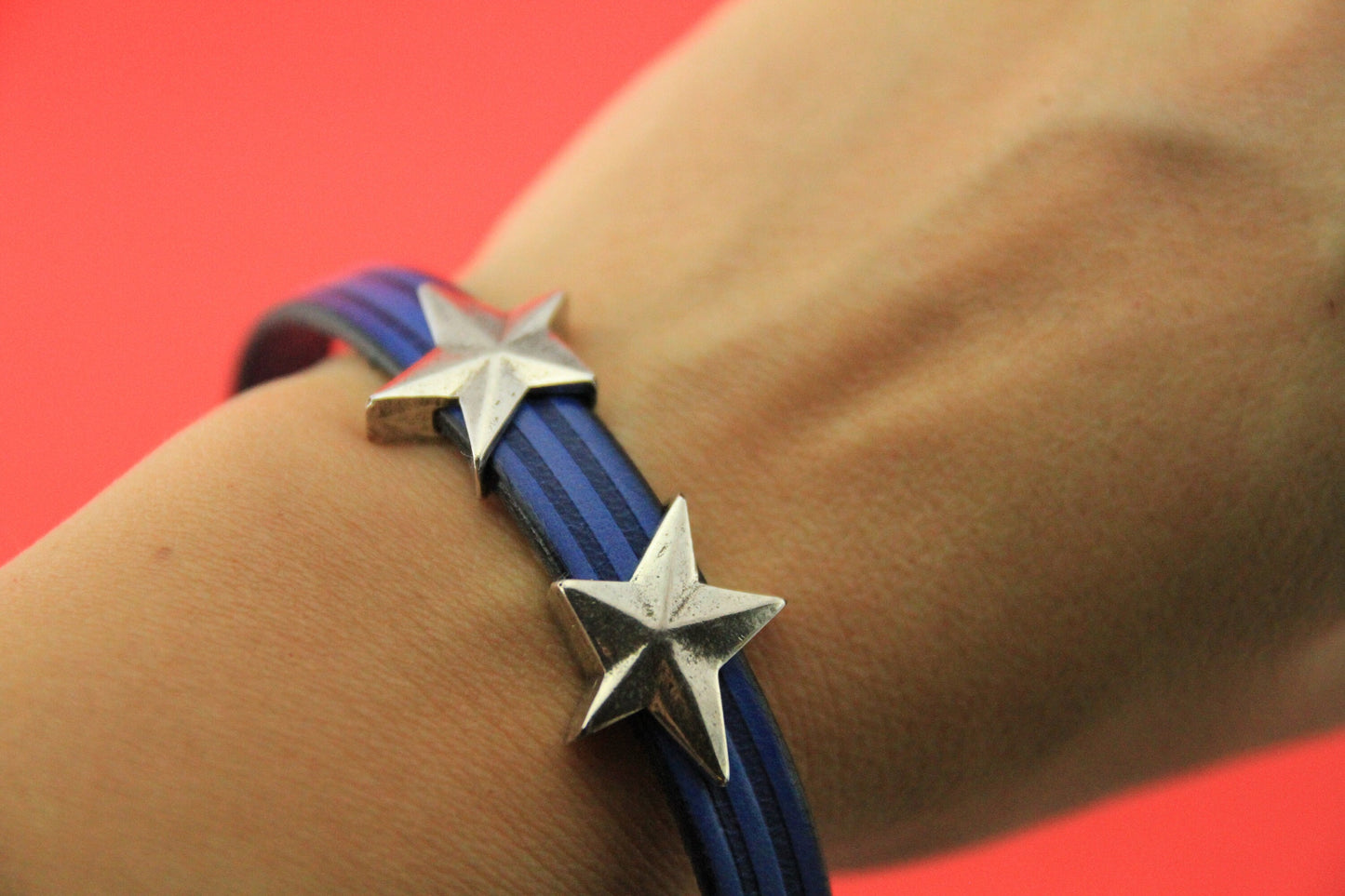 FS0518>>MADE in EUROPE zamak star sliders, 10mm flat cord star slider, 10mm leather cord slider, Qty2