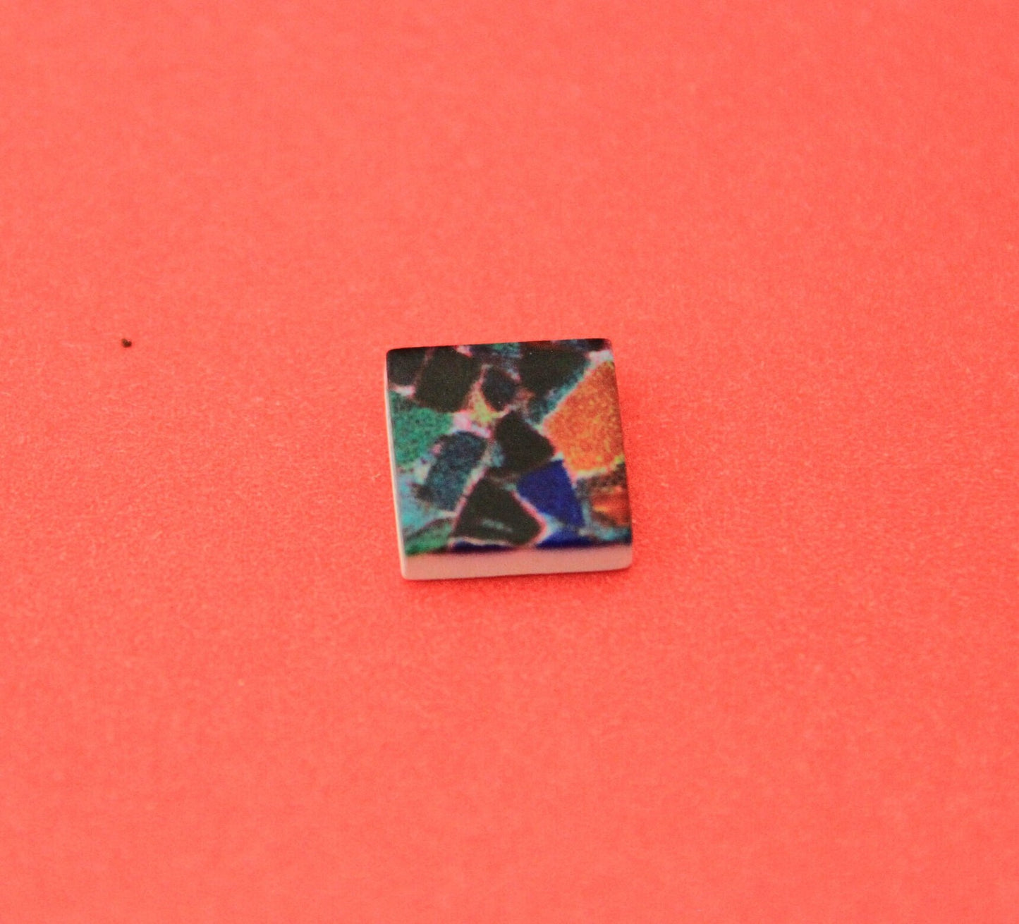 FS0519>> MADE IN EUROPE 2 acrylic square sliders, slider for flat cord, 10mm flat cord slider  Qty2