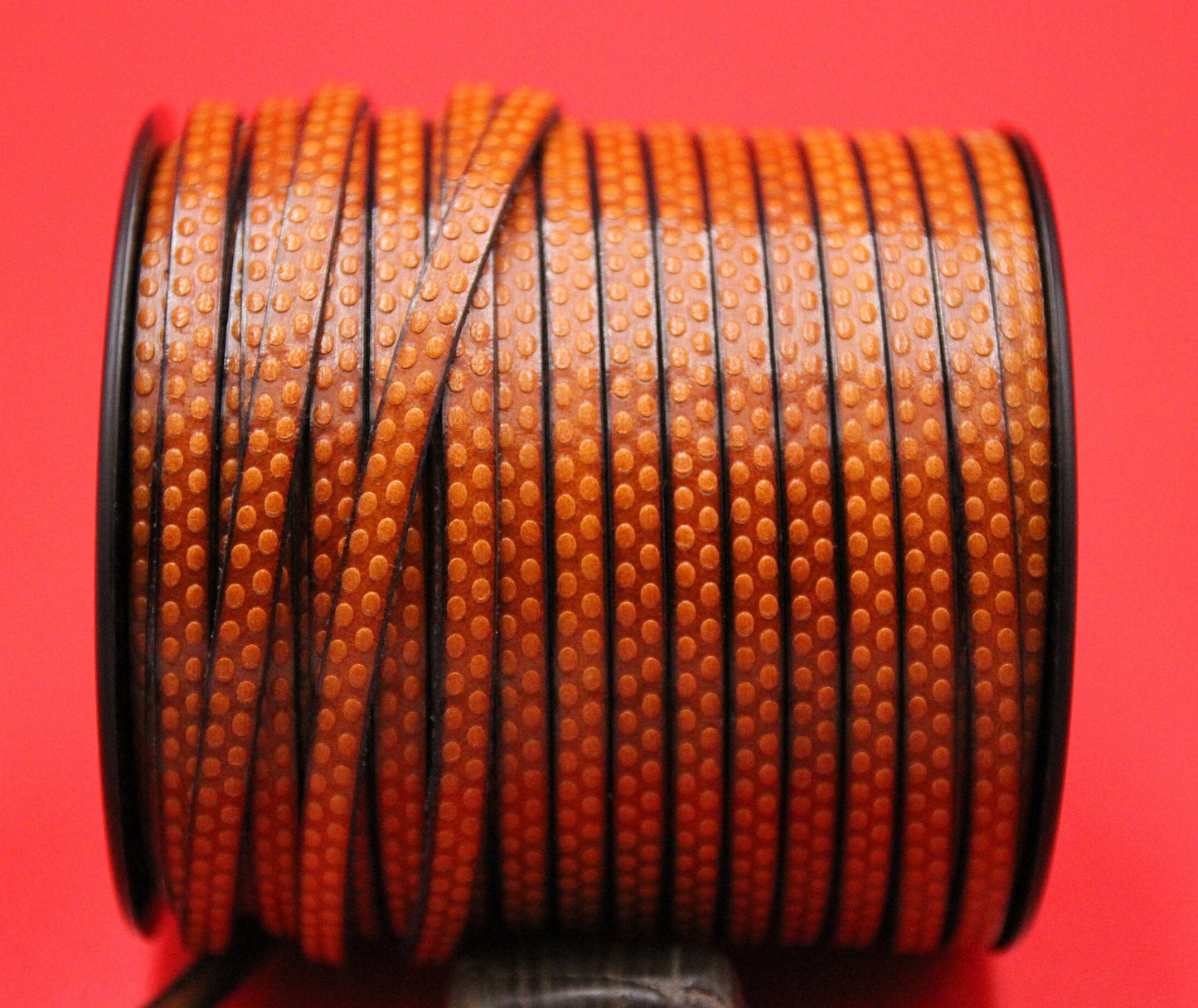 MADE in EUROPE 24'' flat 5mm engraved leather cord, 5mm flat leather cord, 5mm embossed leather cord (AR110/05/03)