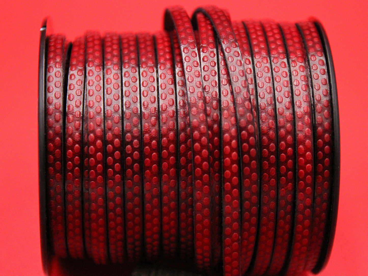 MADE in EUROPE 24'' flat 5mm embossed leather cord, 5mm flat leather cord, 5mm embossed leather cord (AR110/05/27)