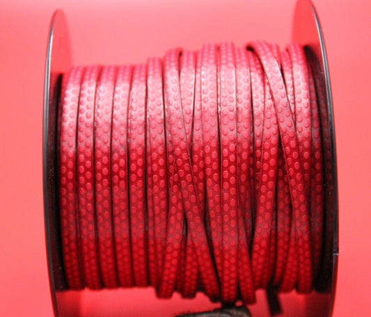 MADE in EUROPE 24'' flat 5mm embossed leather cord, 5mm flat leather cord, 5mm embossed leather cord (AR110/05/26)