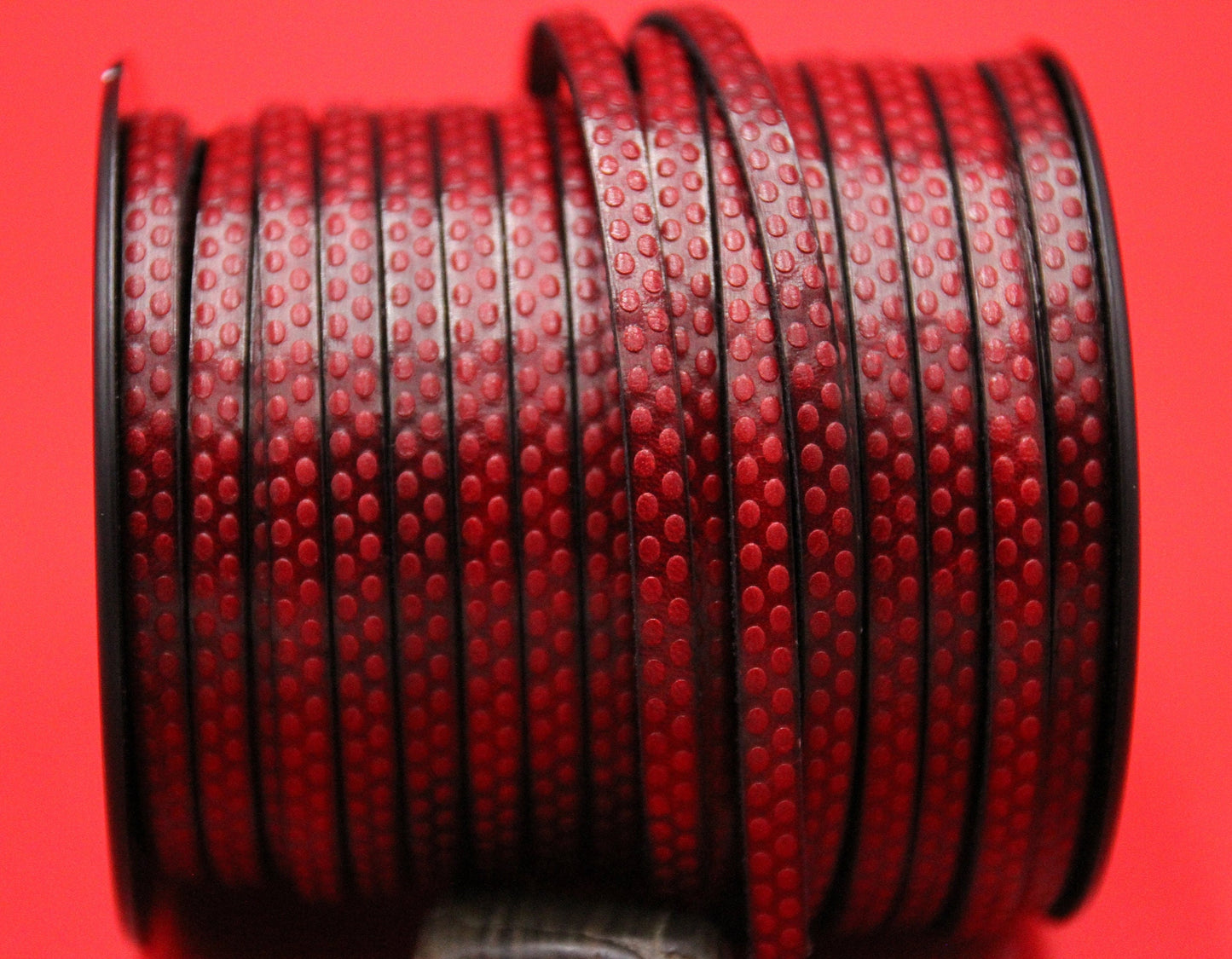MADE in EUROPE 24'' flat 5mm embossed leather cord, 5mm flat leather cord, 5mm embossed leather cord (AR110/05/27)