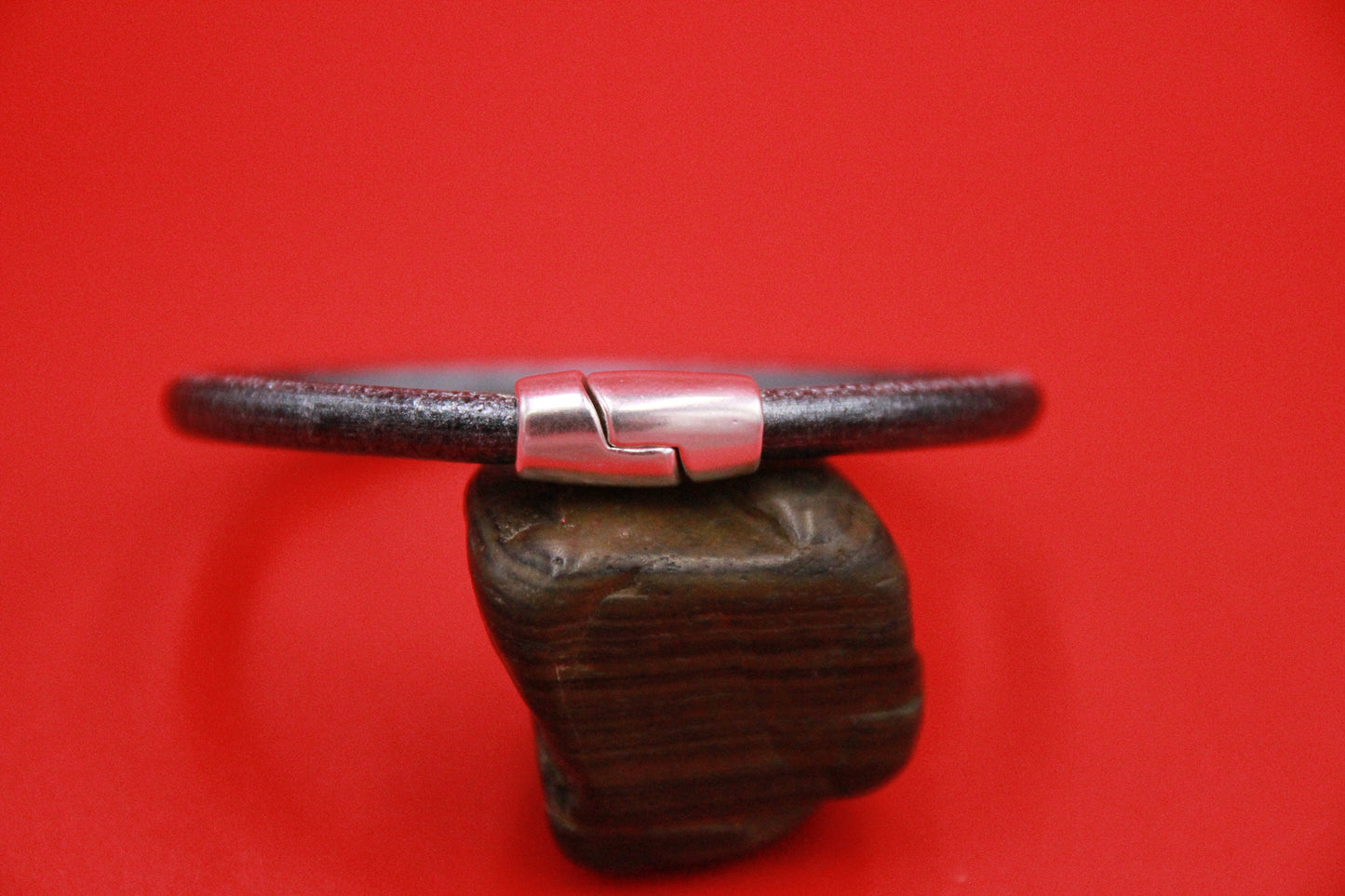 RC0190>>MADE IN EUROPE 5mm cord clasp, 5mm round leather cord clasp, round cord zamak clasp Qty1