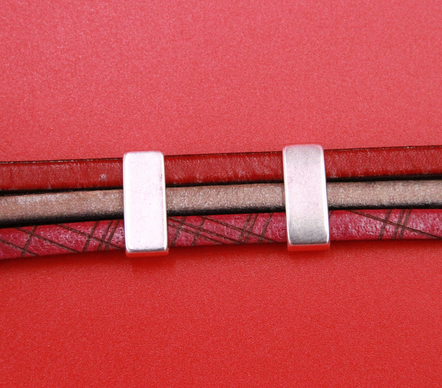 FS0529>>MADE in EUROPE zamak 2 slider bars, 15mm slider bars, 15mm silver sliders (PF11483) qty2