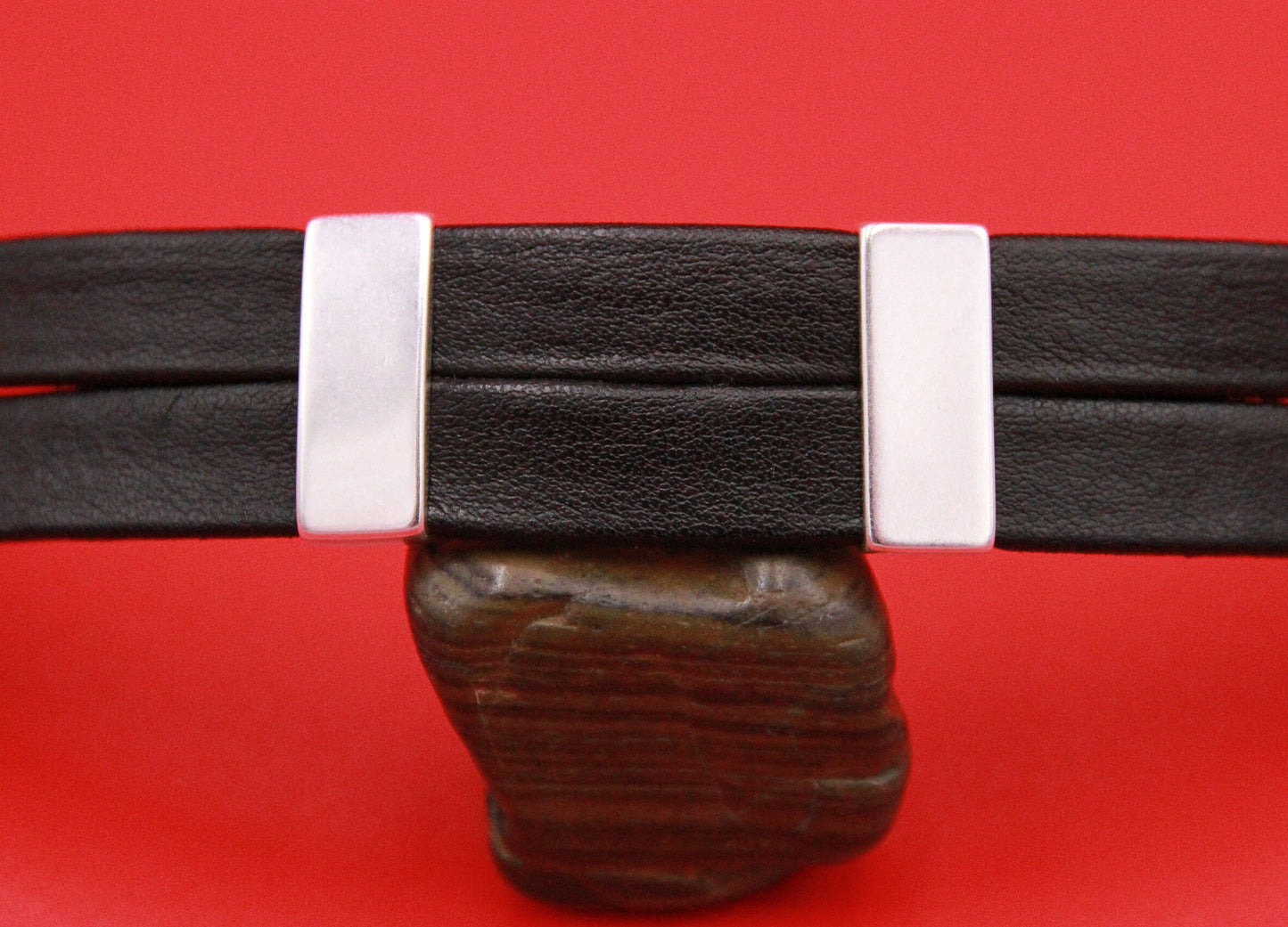 FS0530>>MADE in EUROPE 2 zamak sliders for 20mm cord, 20mm flat cord slider, zamak bar sliders qty2