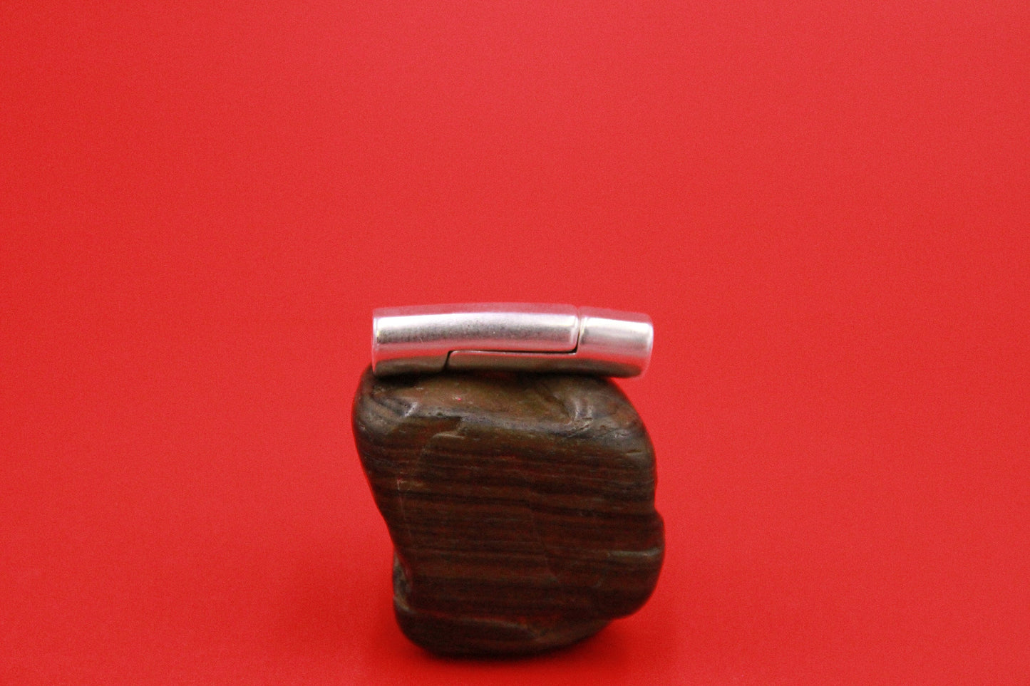 RC0191>>MADE IN EUROPE 5mm cord clasp, 5mm round leather cord clasp, round cord zamak clasp Qty1