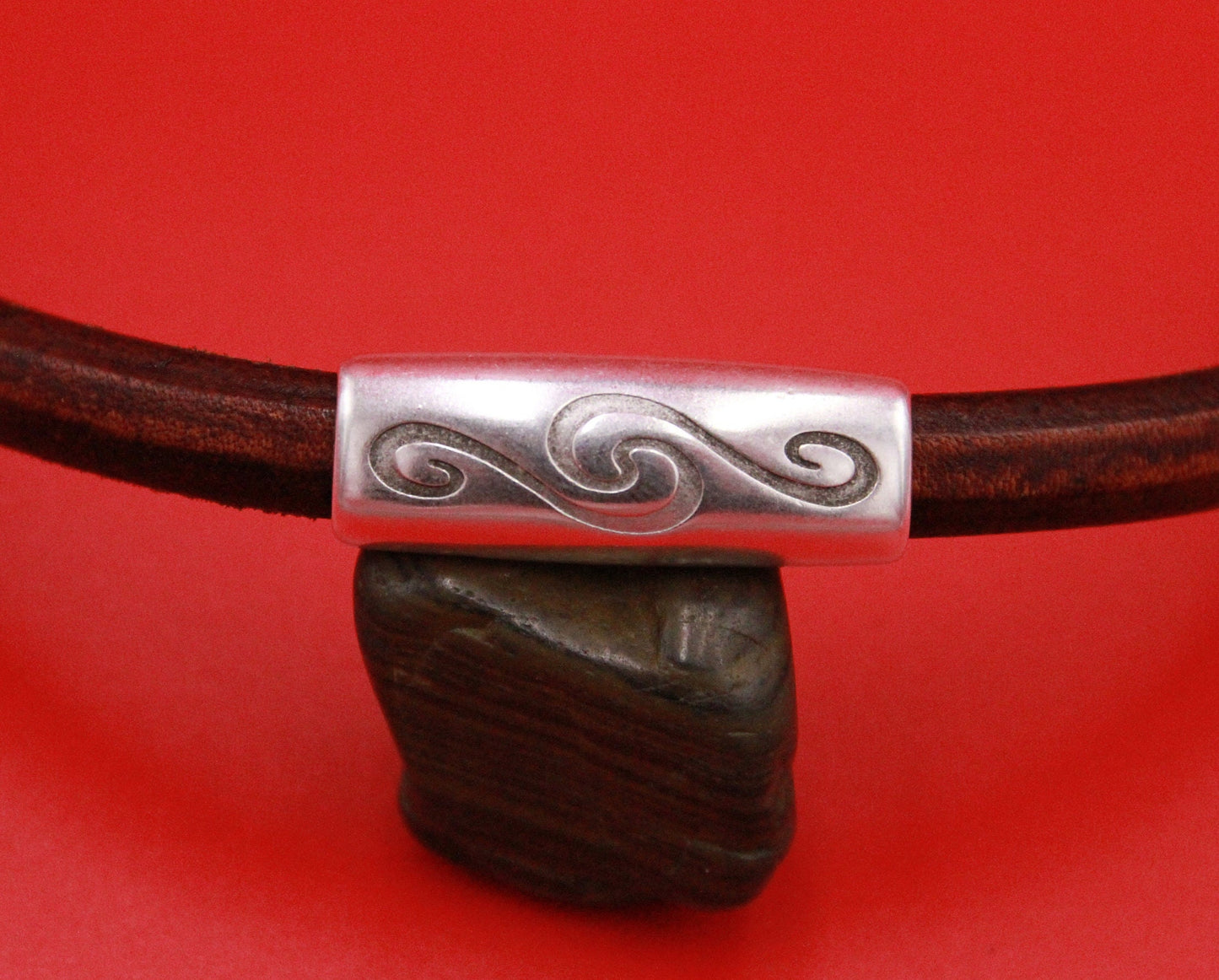 LS0092>>MADE IN EUROPE zamak engraved tube slider, 10x6mm slider tube Qty1