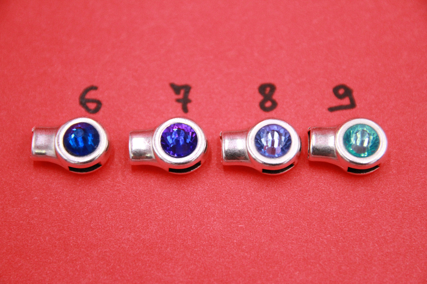 FC0378>> MADE in EU 5mm flat hook clasp with Swarovski crystal, 5mm flat cord clasp (NG2334)