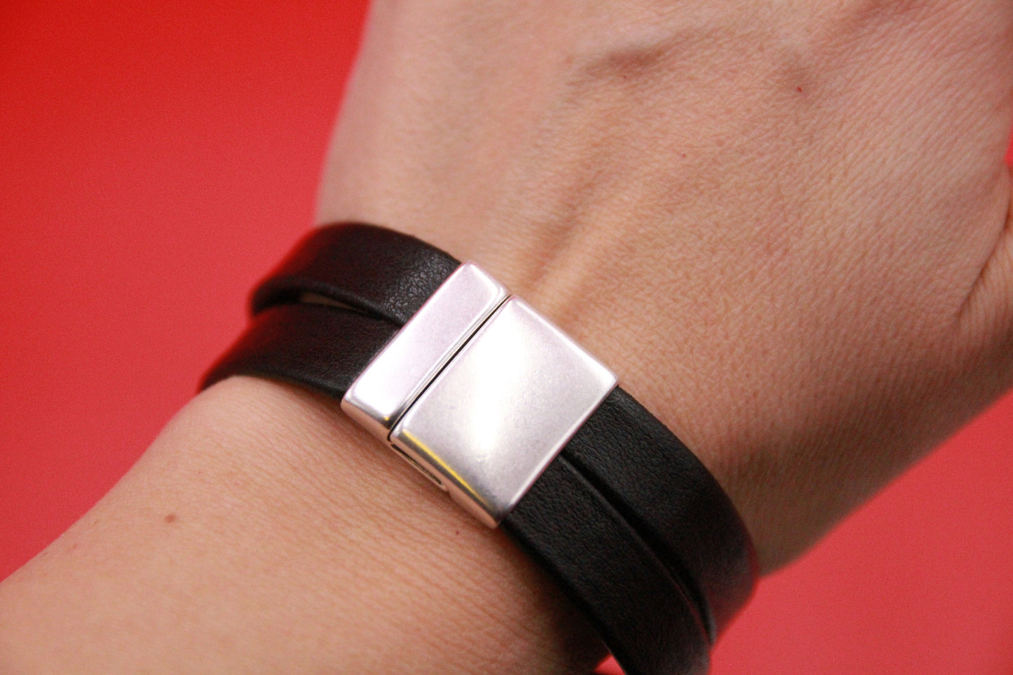 FC0373>>MADE in EUROPE Zamak clasp, 20mm flat cord clasp, large clasp Qty1