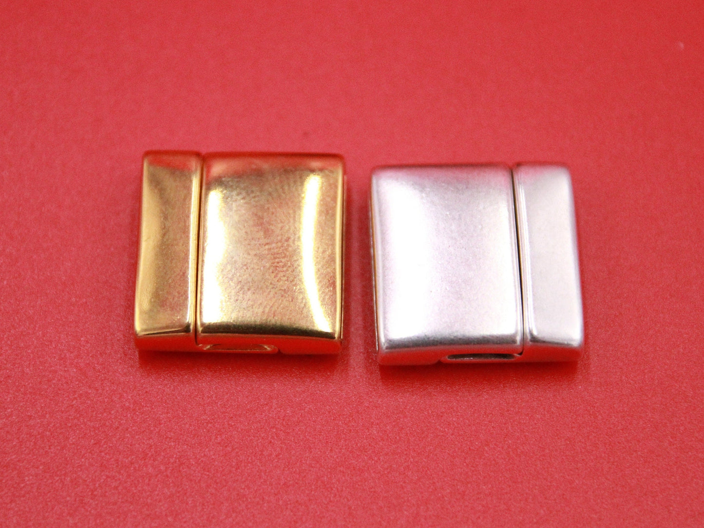 FC0373>>MADE in EUROPE Zamak clasp, 20mm flat cord clasp, large clasp Qty1