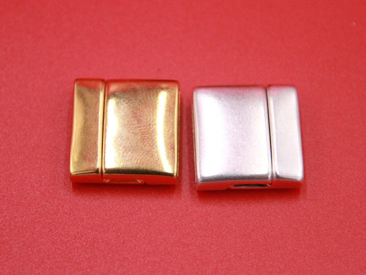 FC0373>>MADE in EUROPE Zamak clasp, 20mm flat cord clasp, large clasp Qty1
