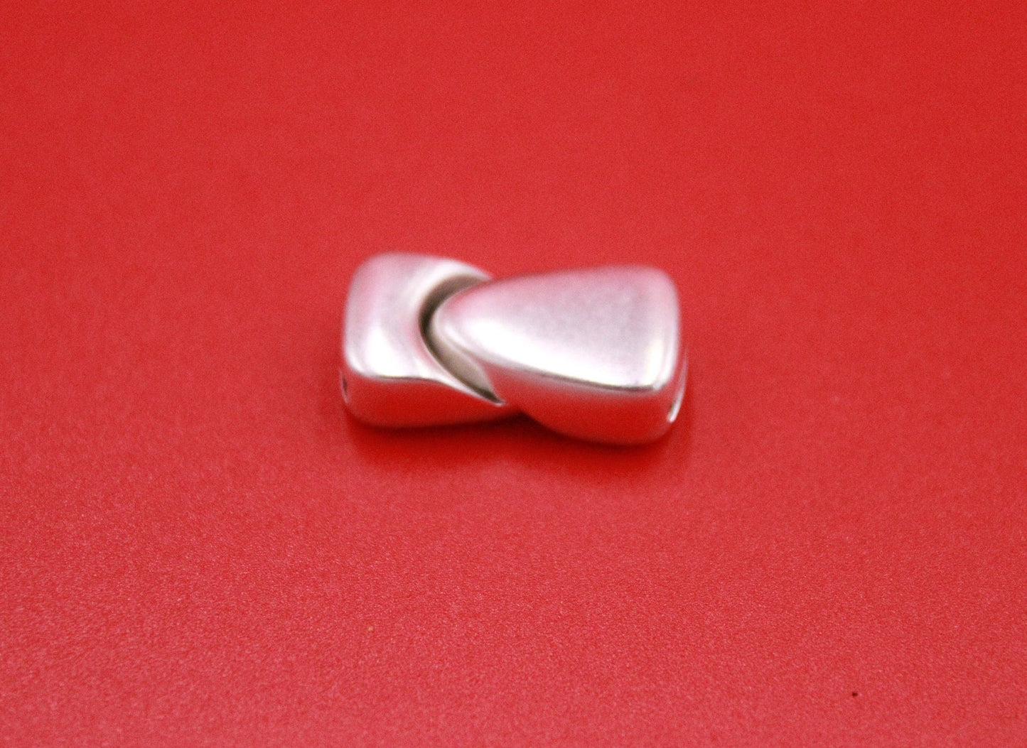 FC0376>>MADE in EUROPE zamak clasp, 10mm flat cord  clasp, 10x2.5mm clasp  Qty1