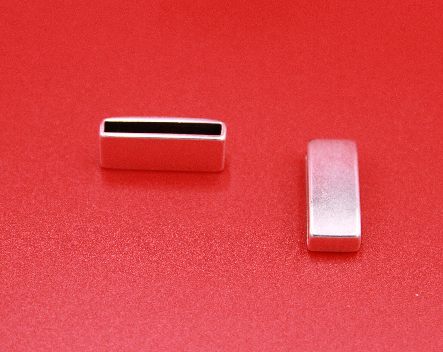 FS0530>>MADE in EUROPE 2 zamak sliders for 20mm cord, 20mm flat cord slider, zamak bar sliders qty2