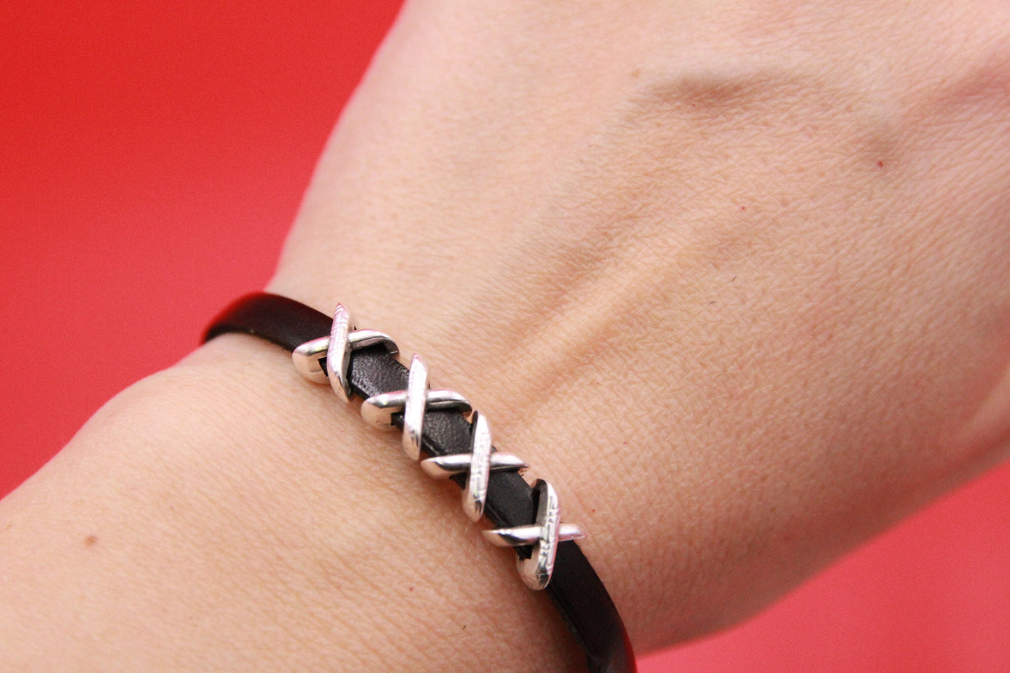 FS0534>>MADE in EUROPE 4 zamak  X sliders, 5mm X sliders, 5mm cord sliders, 5mm flat cord slider Qty4