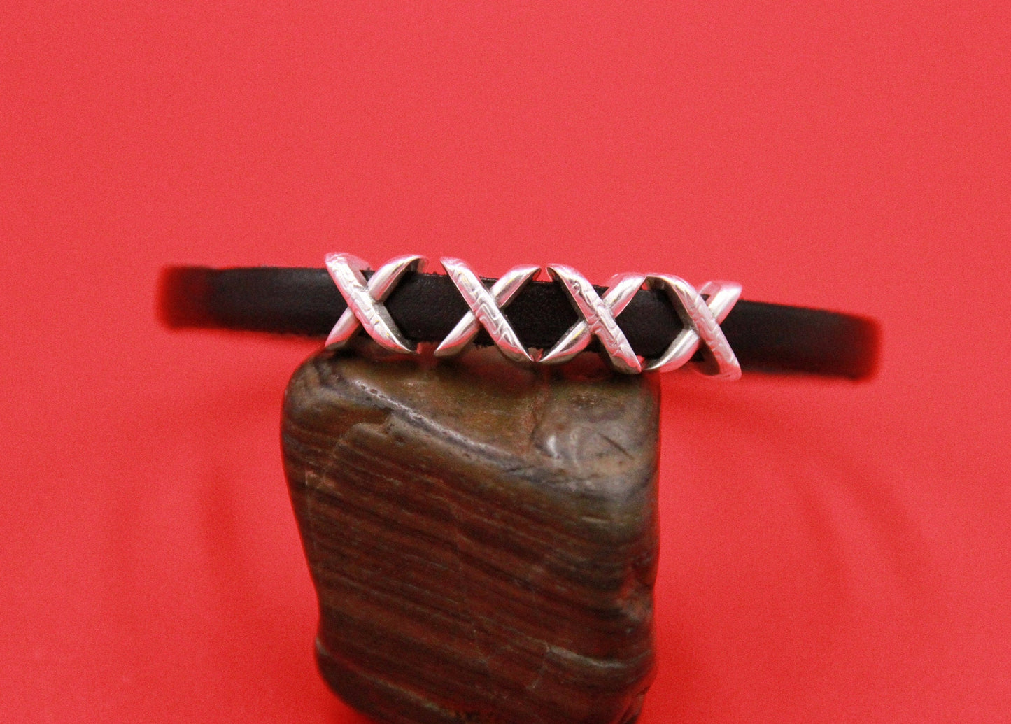 FS0534>>MADE in EUROPE 4 zamak  X sliders, 5mm X sliders, 5mm cord sliders, 5mm flat cord slider Qty4