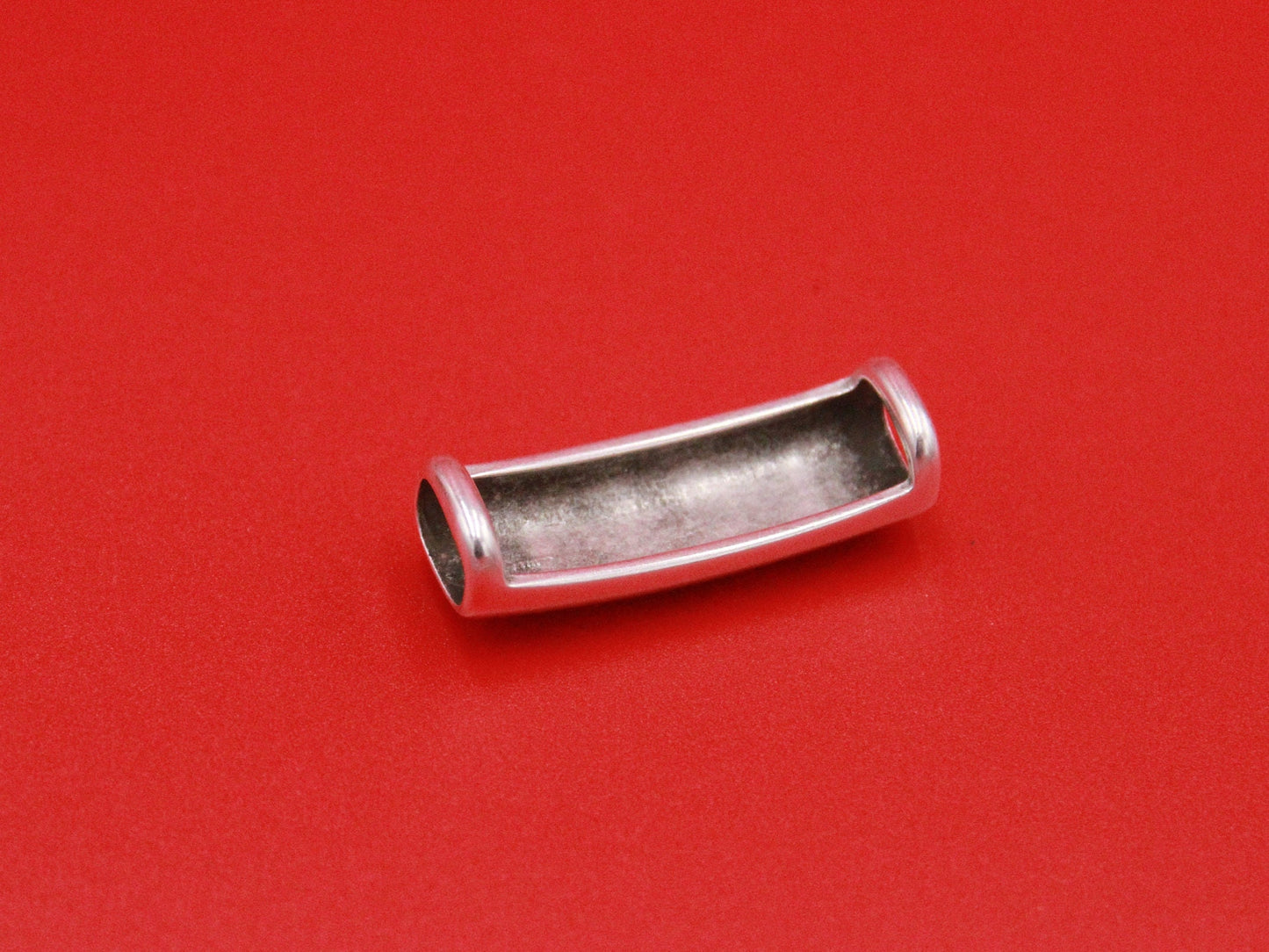 LS0092>>MADE IN EUROPE zamak engraved tube slider, 10x6mm slider tube Qty1