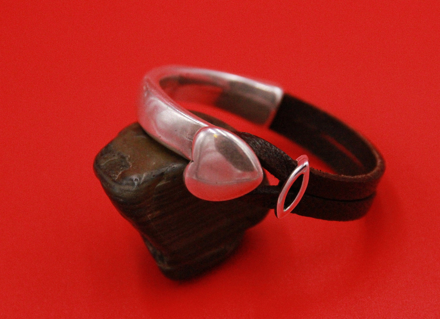 B0019>>MADE in EUROPE zamak heart half bracelet,flat cord half bracelet finding with slider, silver heart half bracelet,  qty 1set