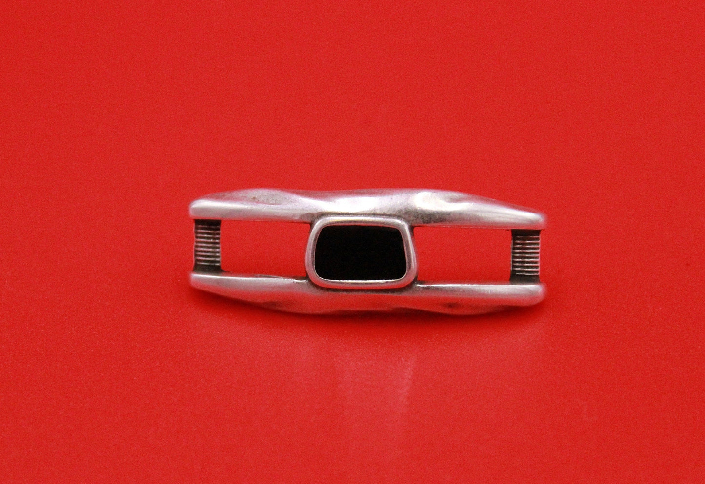 C0158>>MADE in EUROPE zamak connector, 5mm cord connector, flat 5mm leather cord connector, Qty 1