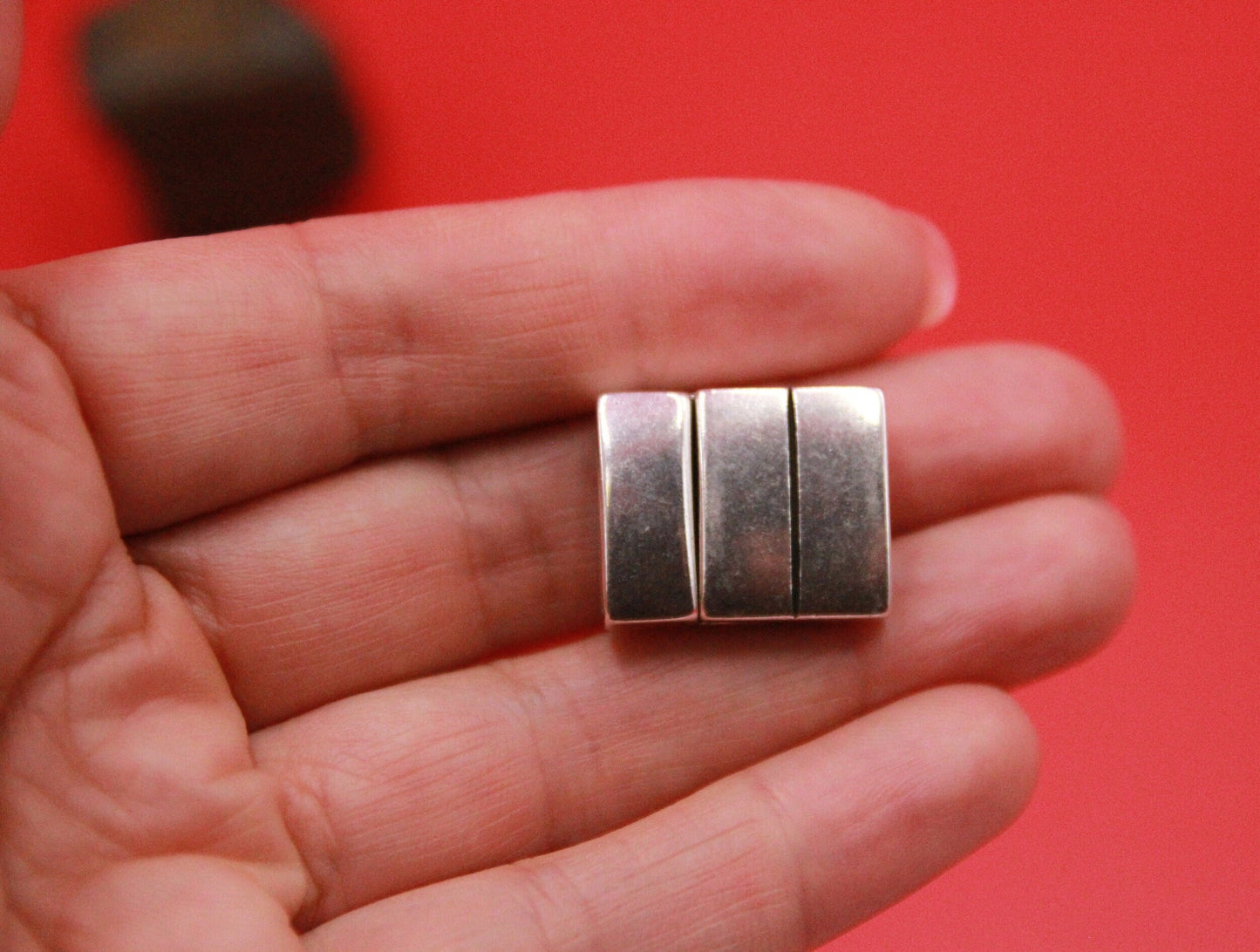 FC0379>>MADE in EUROPE zamak 15x4mm clasp, 15mm metal clasp, Qty1