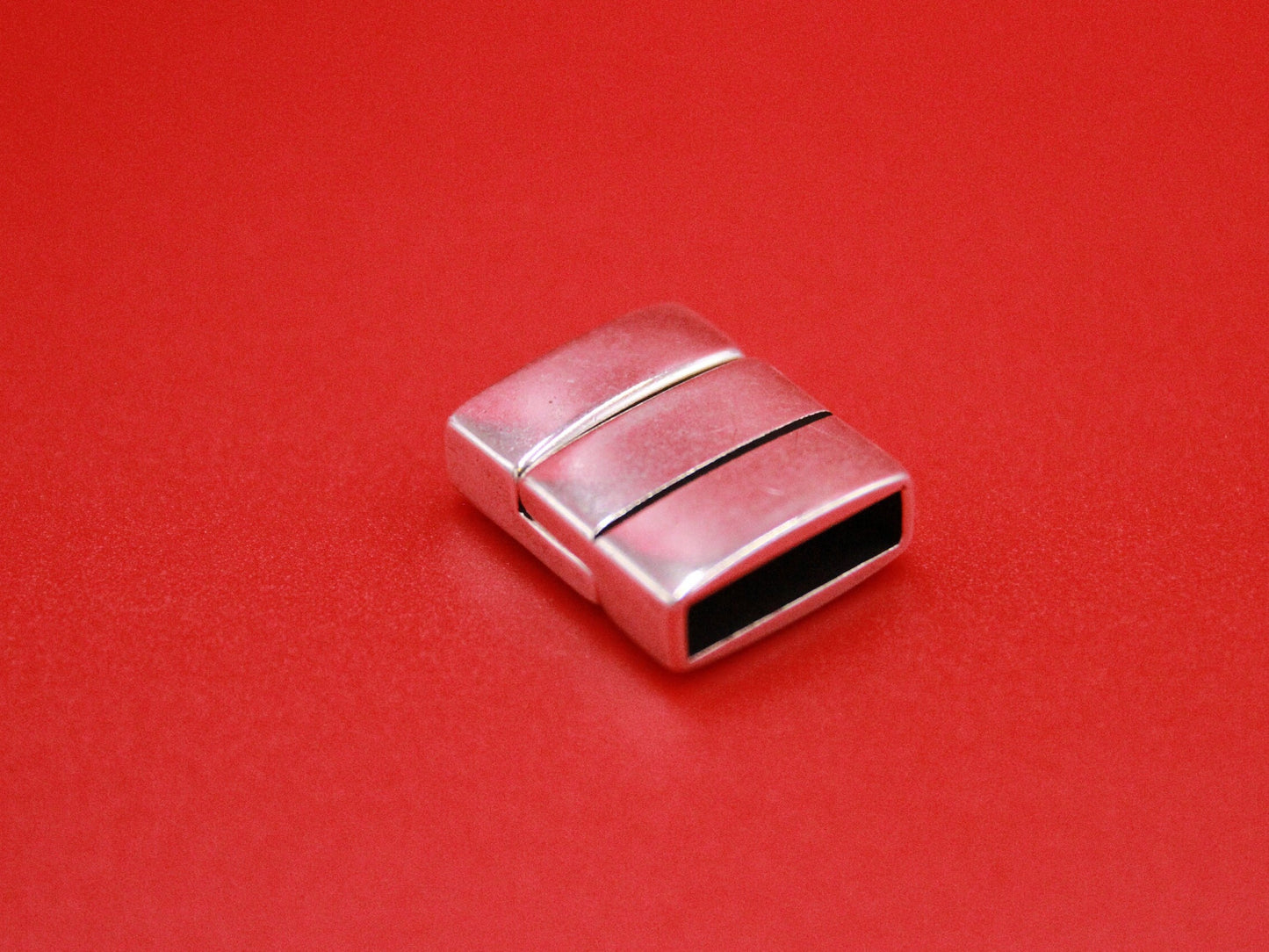 FC0379>>MADE in EUROPE zamak 15x4mm clasp, 15mm metal clasp, Qty1