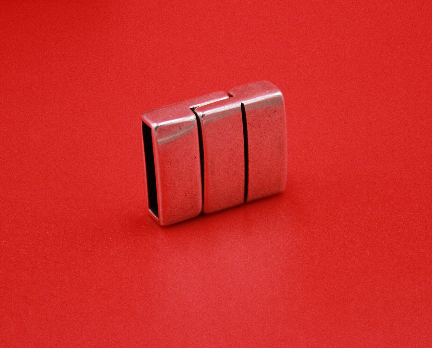 FC0379>>MADE in EUROPE zamak 15x4mm clasp, 15mm metal clasp, Qty1