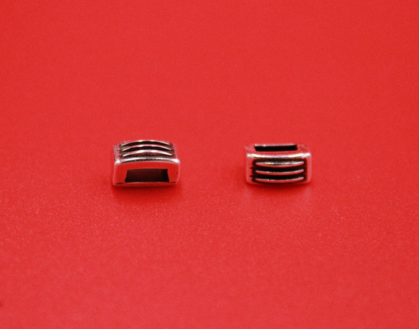 FS0543>>MADE in EUROPE 4 slider bars, 10mm and 6mm flat cord sliders, Qty4