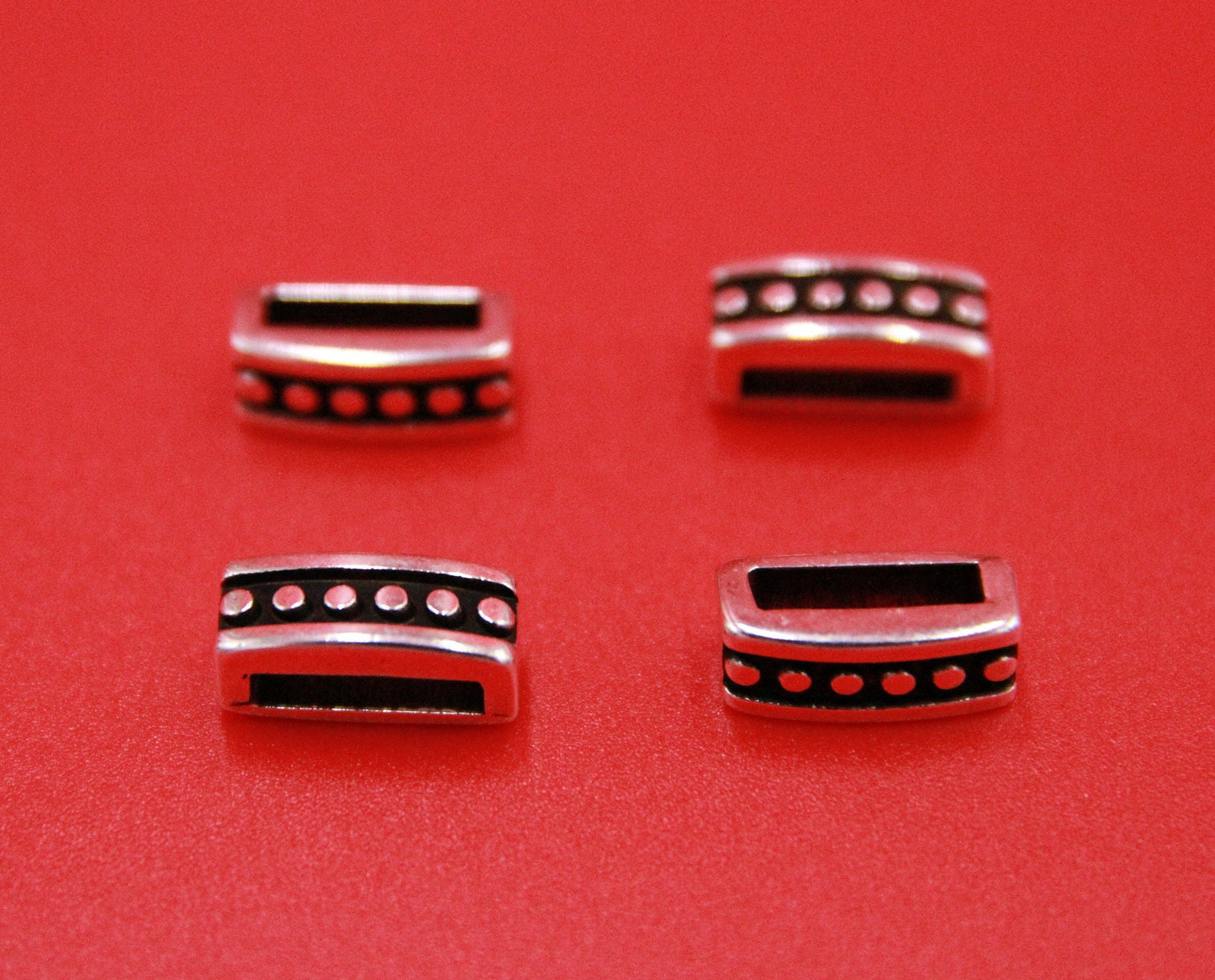 FS0544>>MADE in EUROPE 4 slider bars, 10mm and 6mm flat cord sliders, Qty4