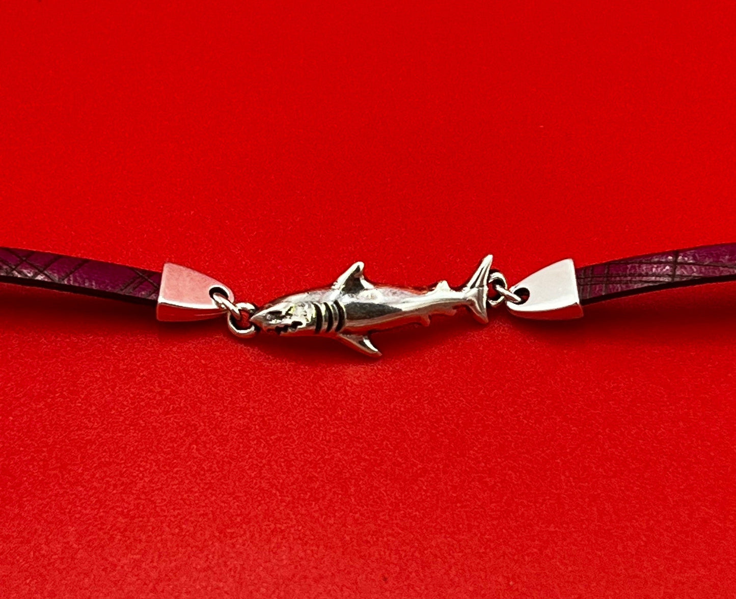 C0161>>MADE in EUROPE zamak shark connector, 5mm flat cord shark connector, Qty1