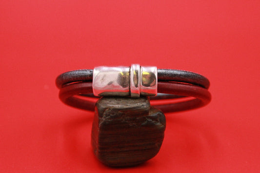 RC0192>>MADE IN EUROPE zamak 10mmx5mm clasp, 10x5mm magnetic clasp, double strand 5mm cord clasp Qty 1