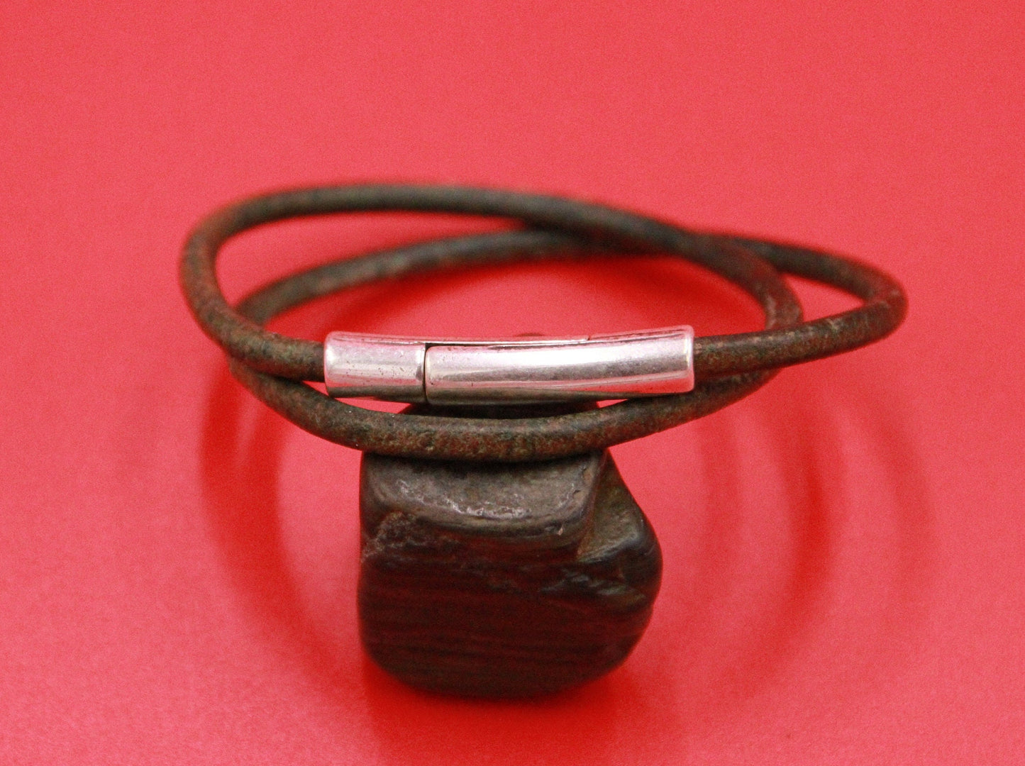 RC0193>>MADE IN EUROPE Zamak 3mm cord clasp, 3mm round leather cord clasp, round cord zamak clasp Qty1